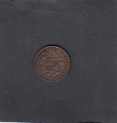 Beschrijving: 1 Cent WILHELMINA 